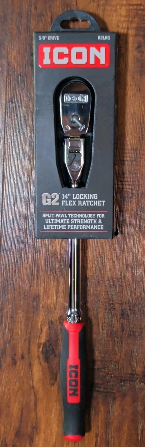 ICON 3/8″ Drive G2 14″ Locking Flex Ratchet (R2LKG) (70446)