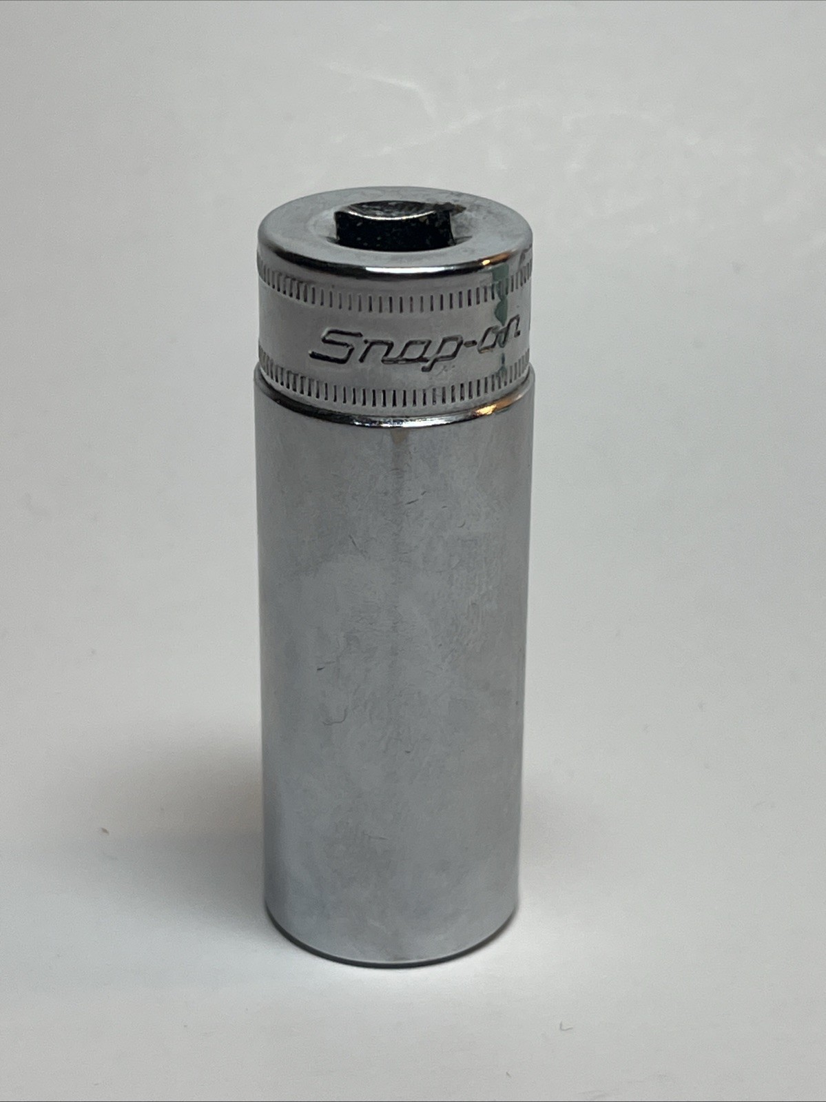 Snap On Tools SFSM18 3/8 Dr 6Pt Metric 18mm Flank Dr Deep Chrome Socket USA VGC
