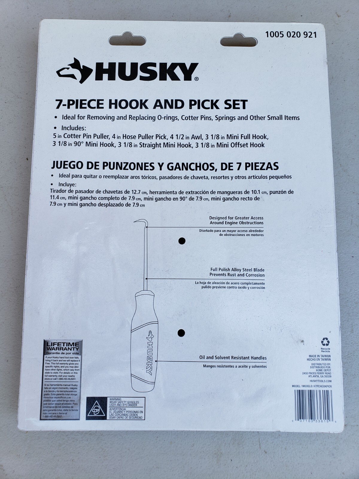 Husky Hook and Pick Set #1005020921 and Hand Scraper Tool Set #1005022484