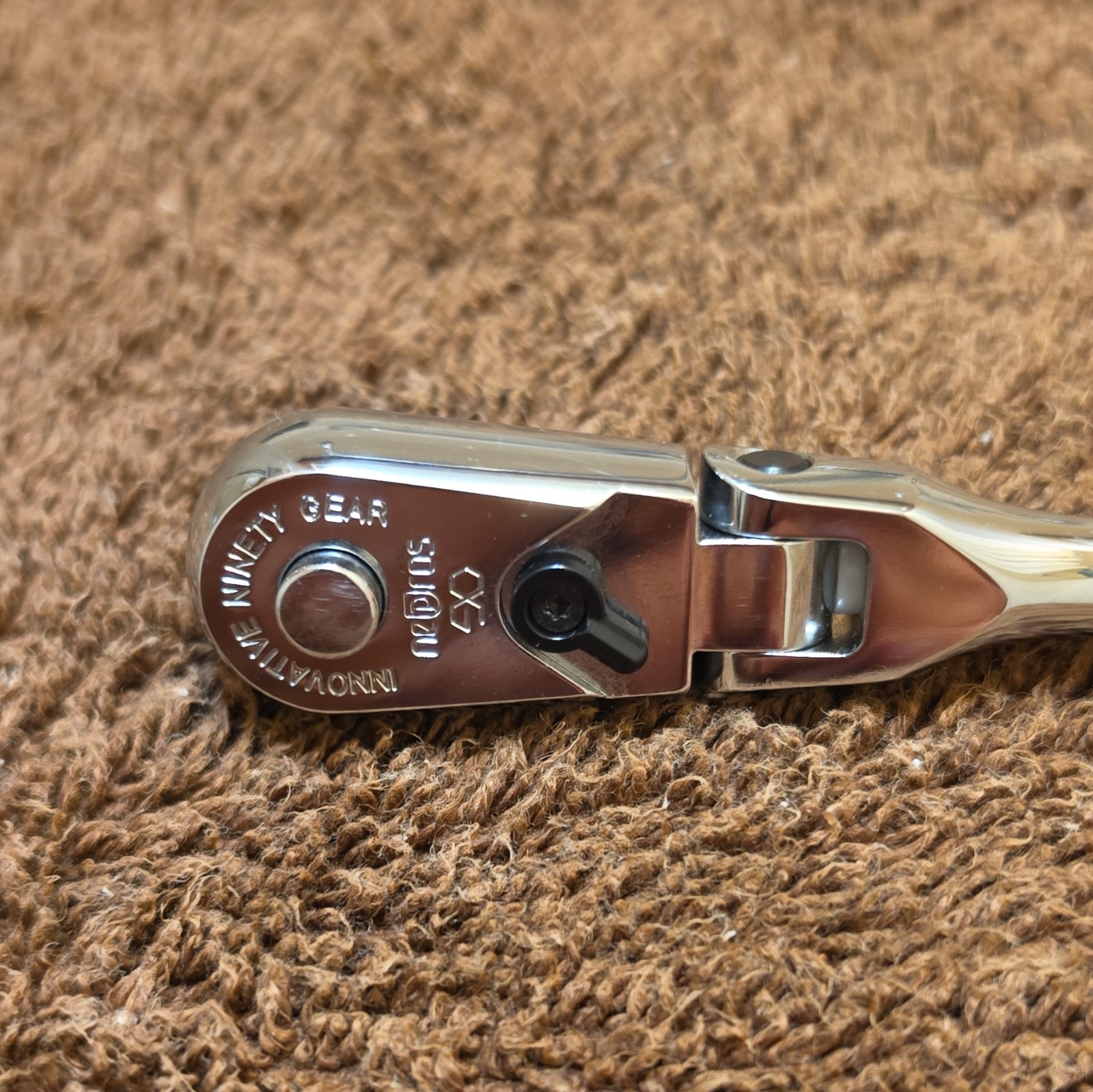 KTC Nepros NBRC 390 F Compact Flex Ratchet Handle 3/8 Inch Drive