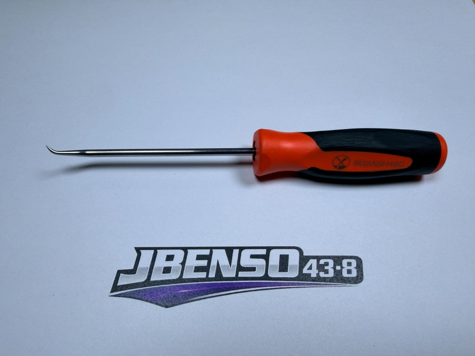 Snap-on Tools USA NEW ORANGE 6″ Mini Soft Grip Short 45° Tip Pick SG3ASH45CO