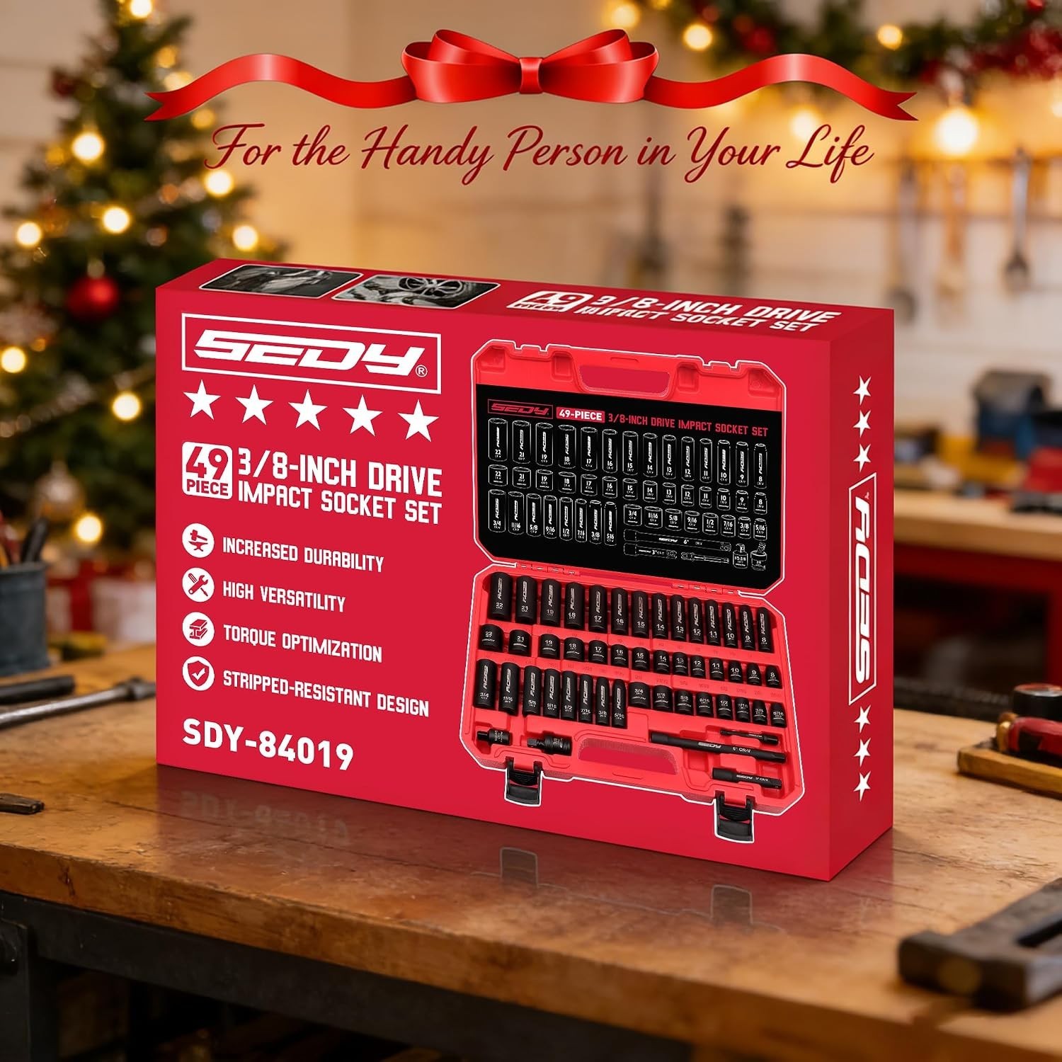 High Durability 49-Piece Socket Set – Metric & SAE Sizes