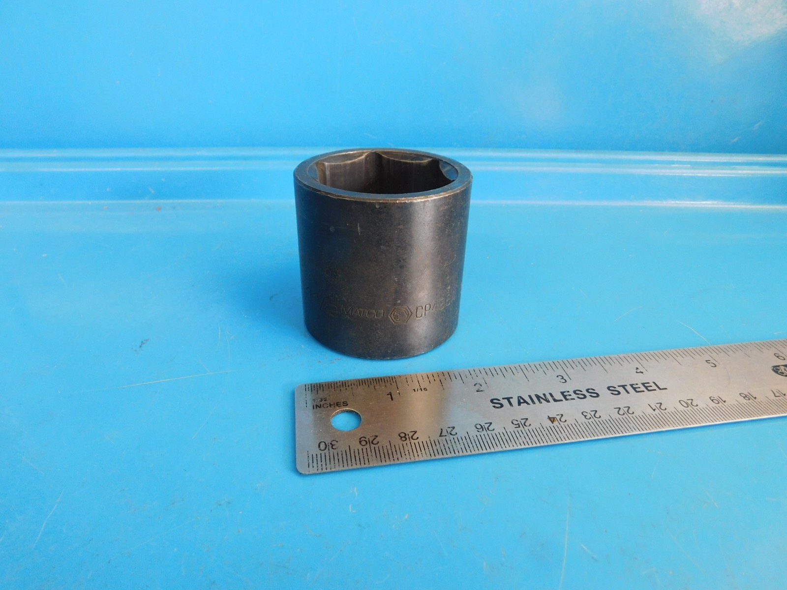 USED, MATCO TOOLS «1-1/2 IN. » SHORT 6 POINT SOCKET » 1/2 IN. DR.» #CP486A