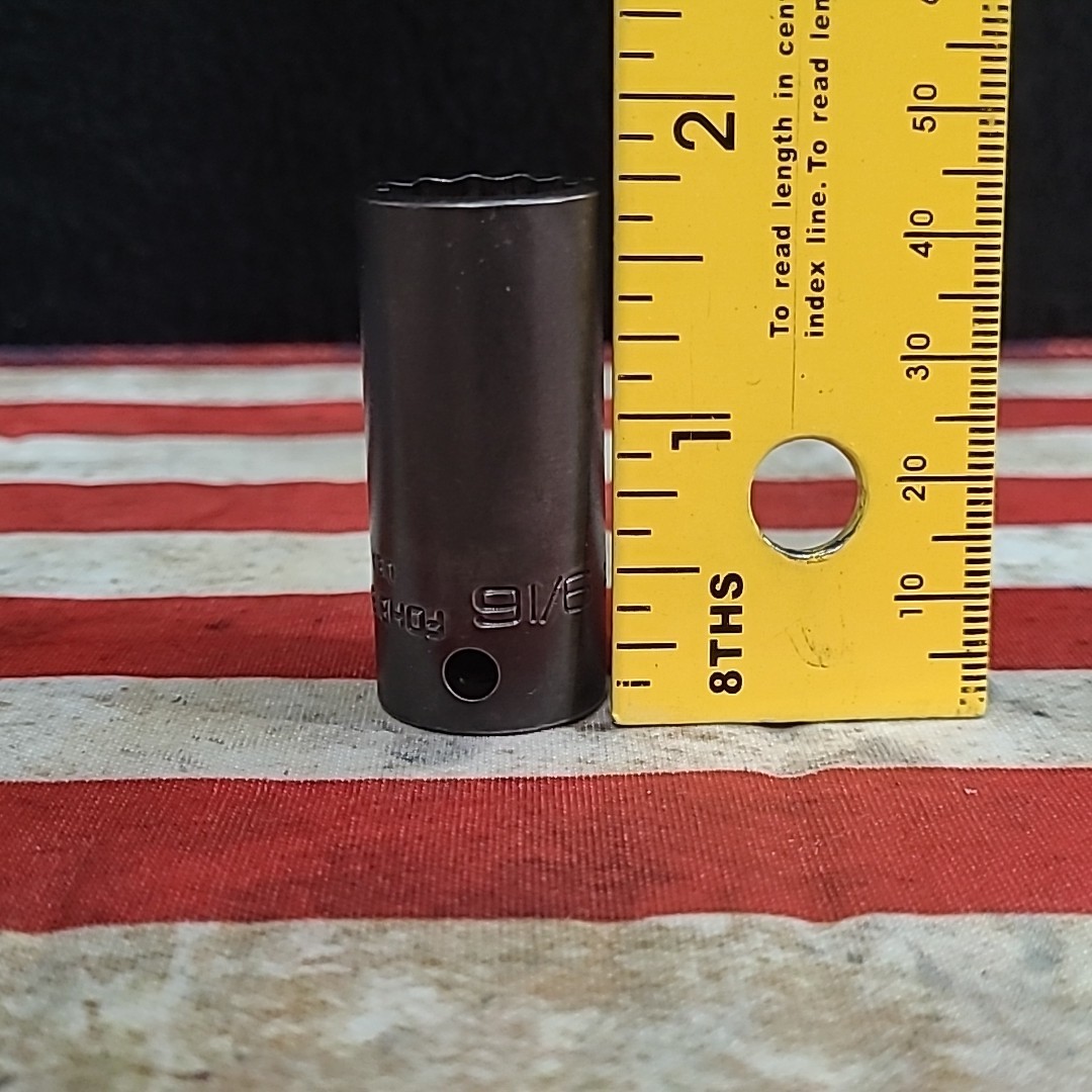 Snap On FDHB180A, 9/16″, 3/8″ Drive, 12 Point, Deep Impact Socket New