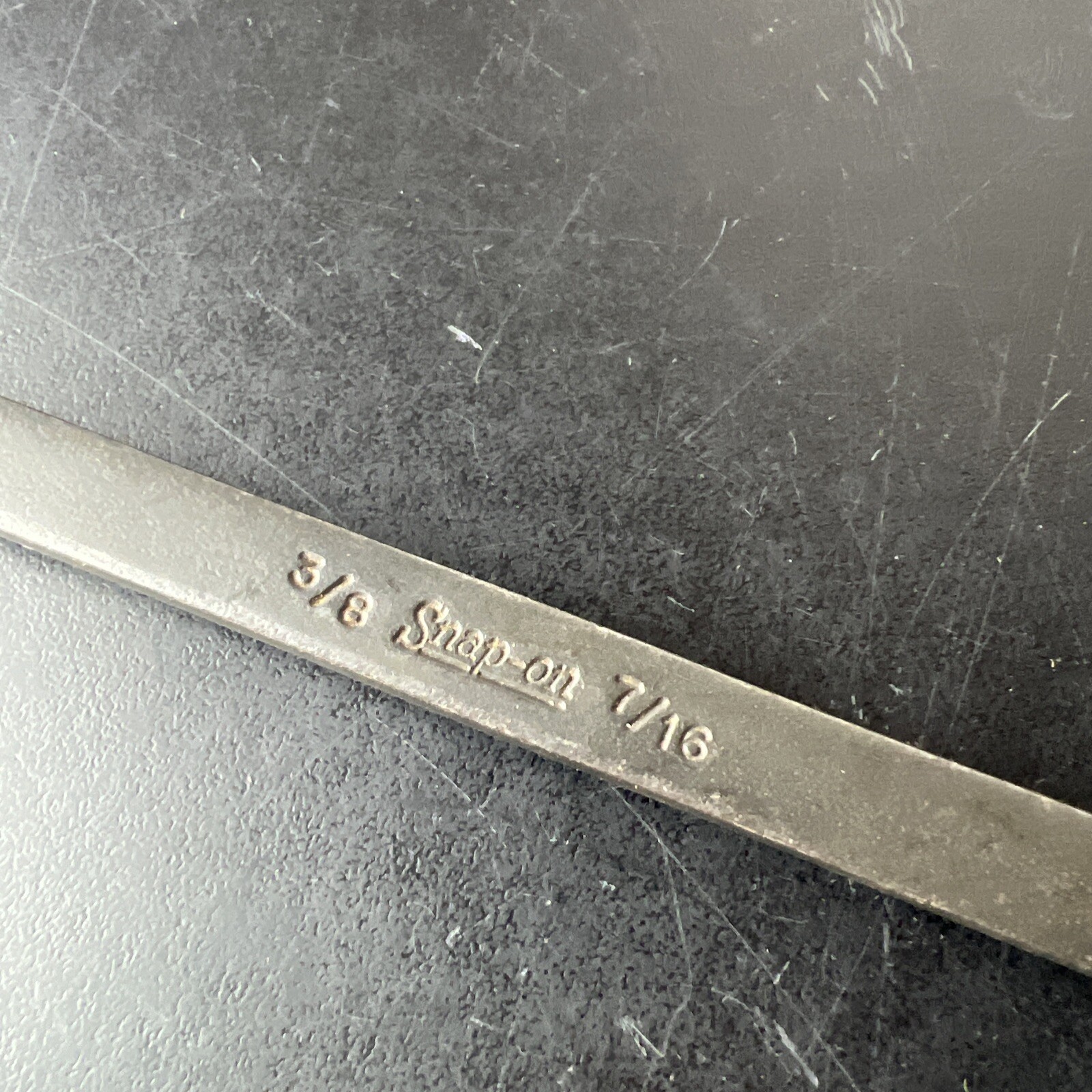 Snap-on 3/8″ x 7/16″ GXB1214 Black Industrial Finish Box Wrench USA
