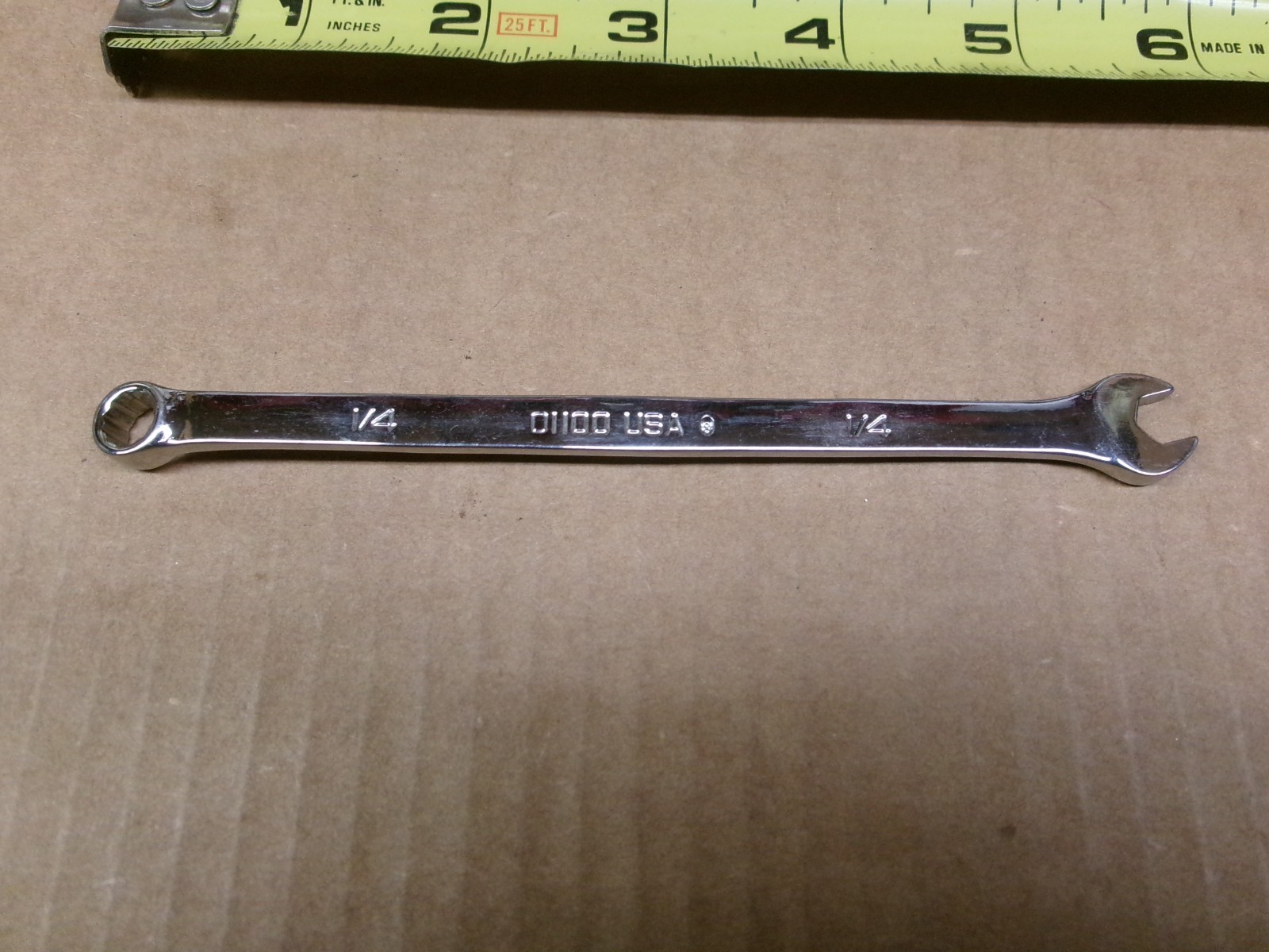 First Generation Kobalt USA 1/4″ 12-Point Combination Wrench No 01100