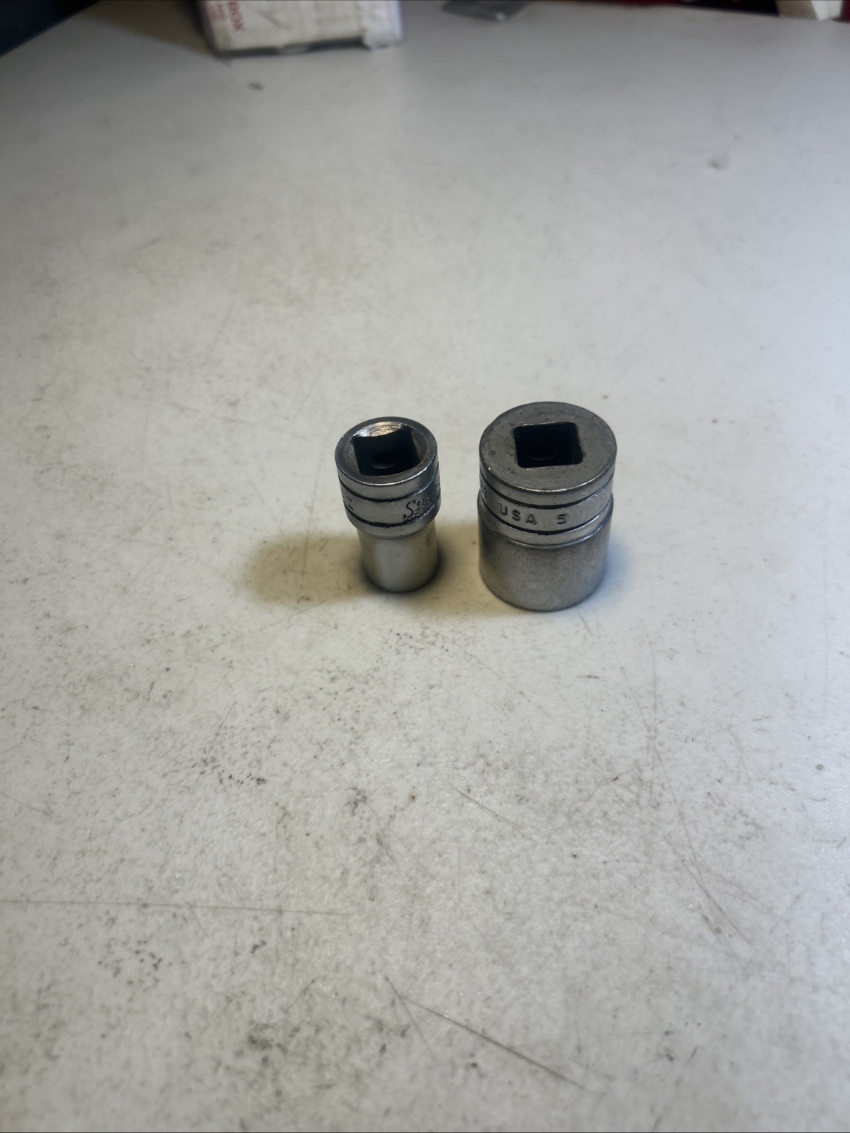 Snap On – Lot Of 2 Shallow Sockets, 1/2” Drive,6pt, (1/2” TW161)(7/8” TW281)