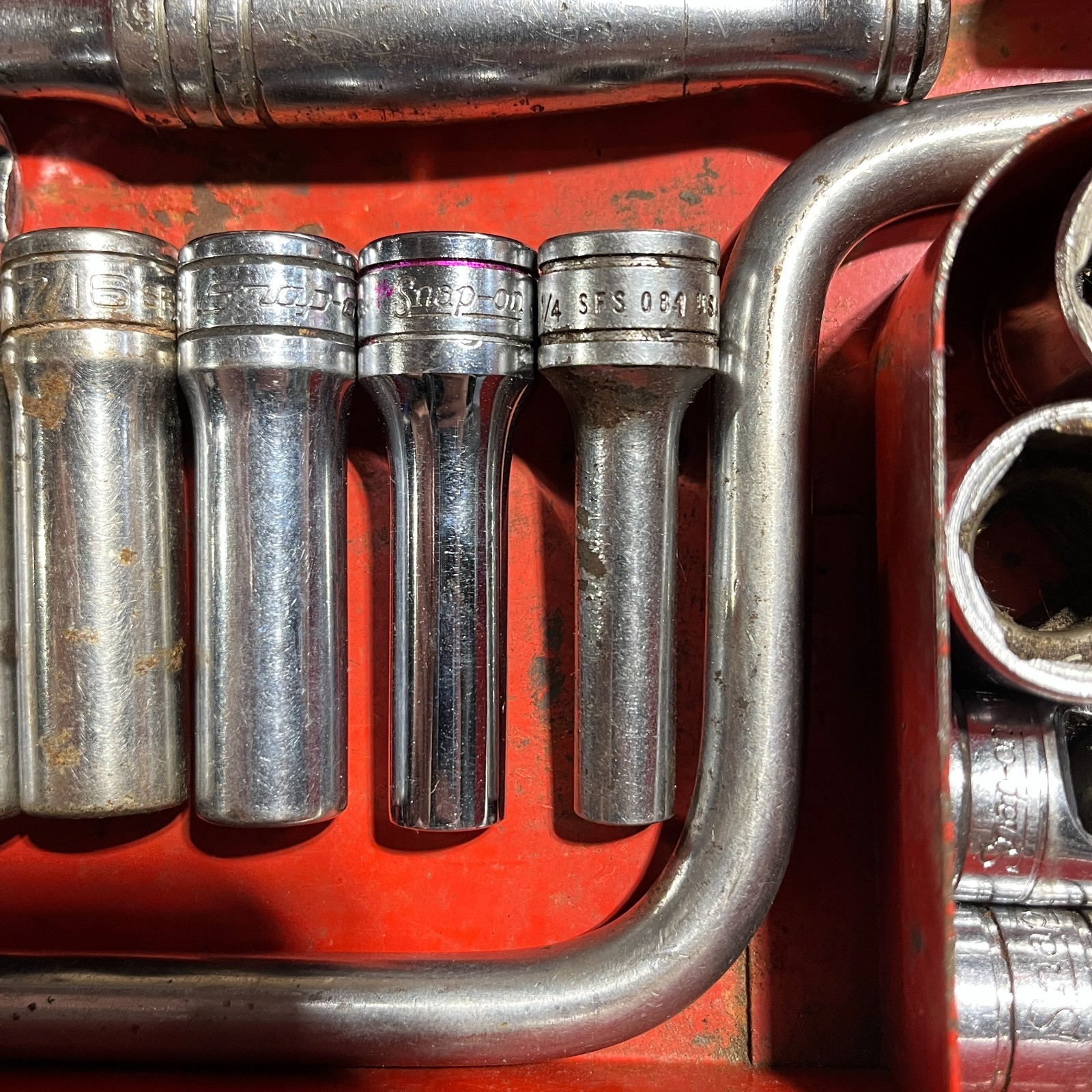 Snap-on 3/8″ Drive Socket Wrench 33 pc Set SFS081-181 FS081-181 6 pt in Box