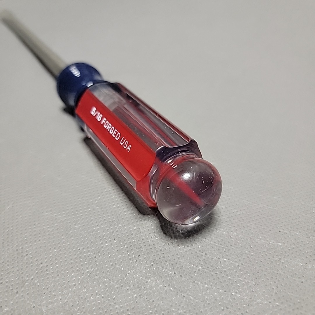 Craftsman 41587 L W 8″ Shank 5/16″ Flat Tip 12″ Screwdriver Square Shaft USA