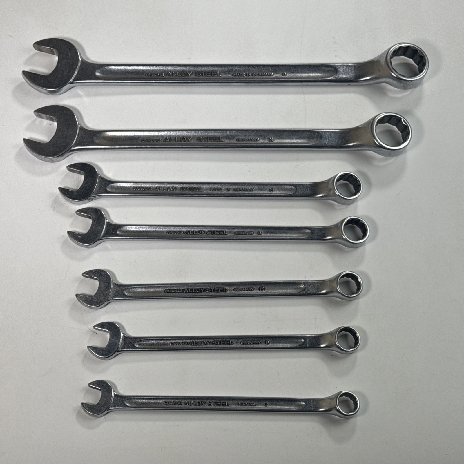 Stahlwille Germany 7 Piece Metric Combination Open Box 14 Wrench Set 11-15 21 22