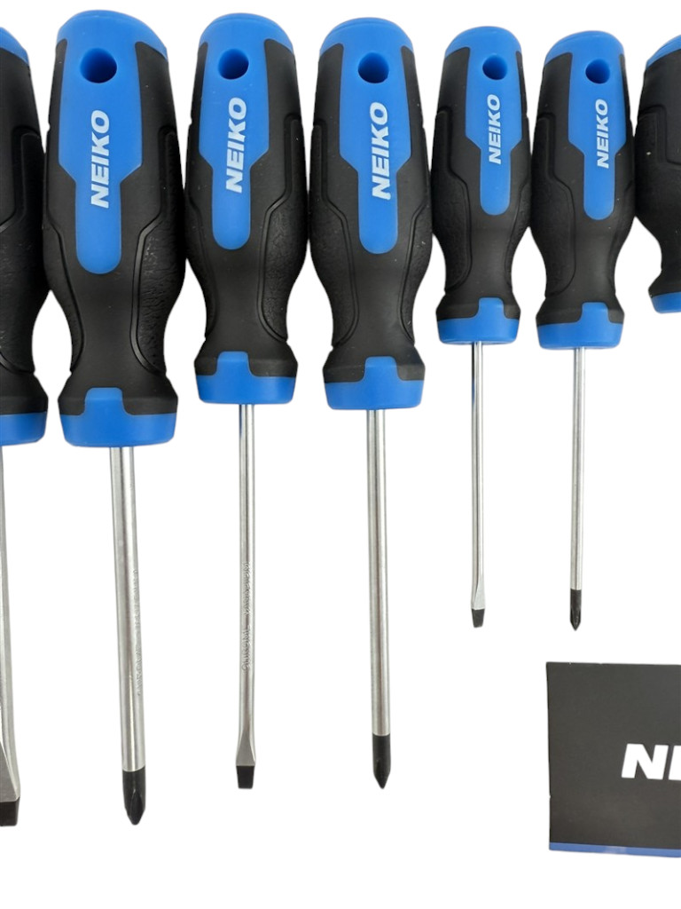 10pc Neiko NEW Magnetic Tip Non Slip Phillips & Flathead Screwdrivers Set 01378A
