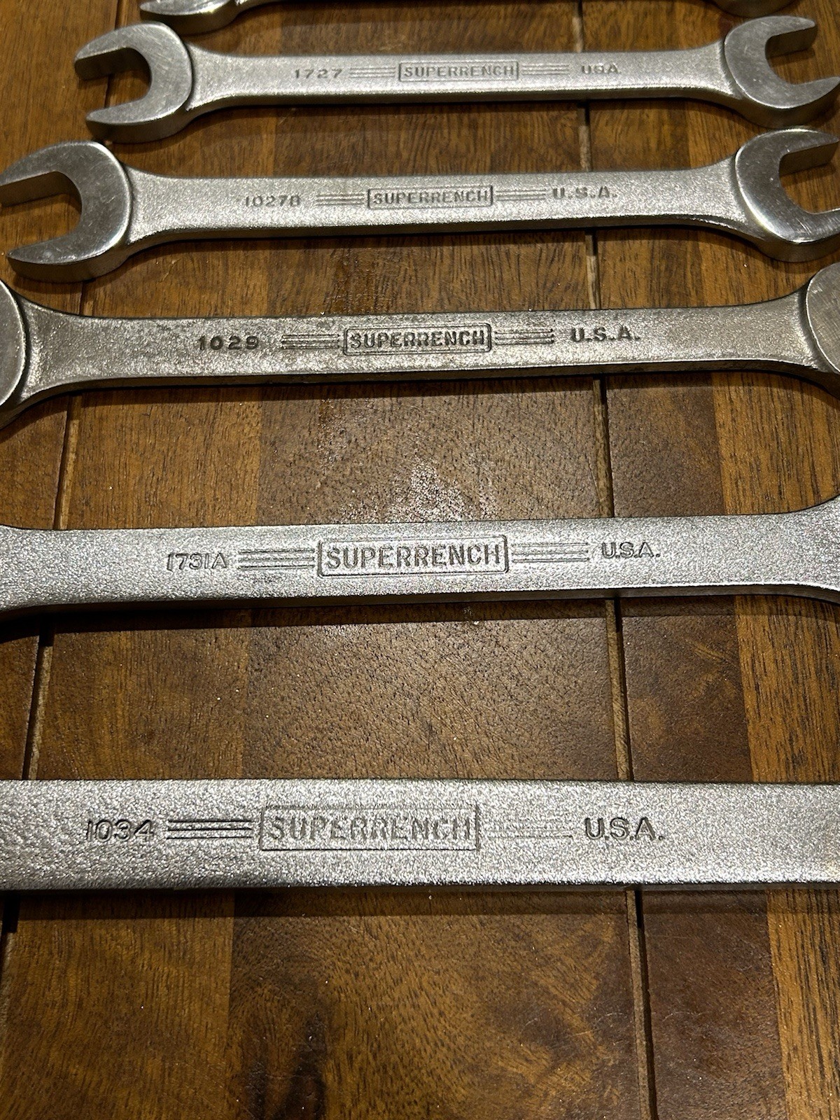 Rare Vintage J.H. Williams Wrench Set SUPERRENCH 9 Pcs. USA