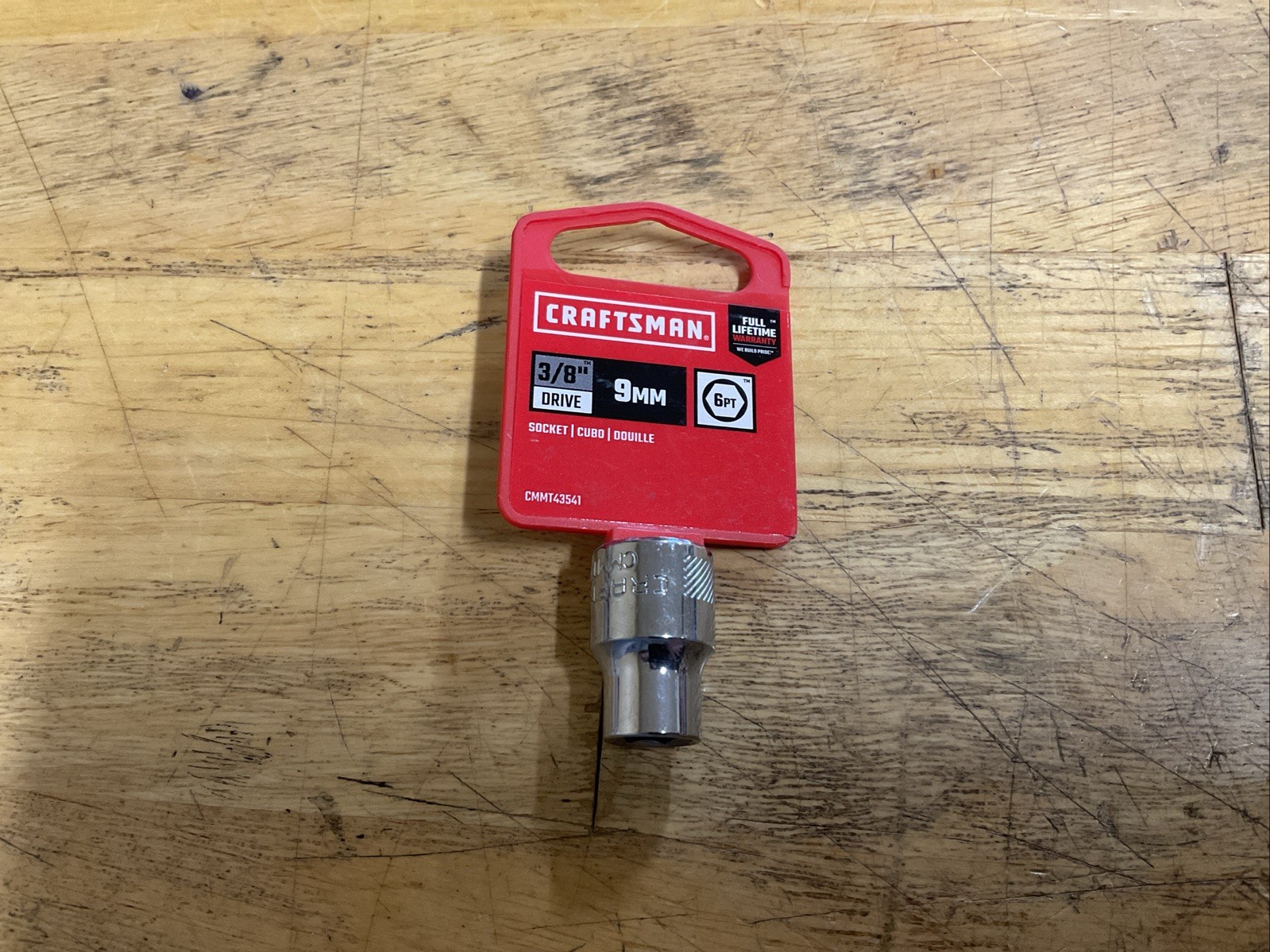 Craftsman CMMT #43541 9mm Shallow Socket 6 Point 3/8″ Drive New