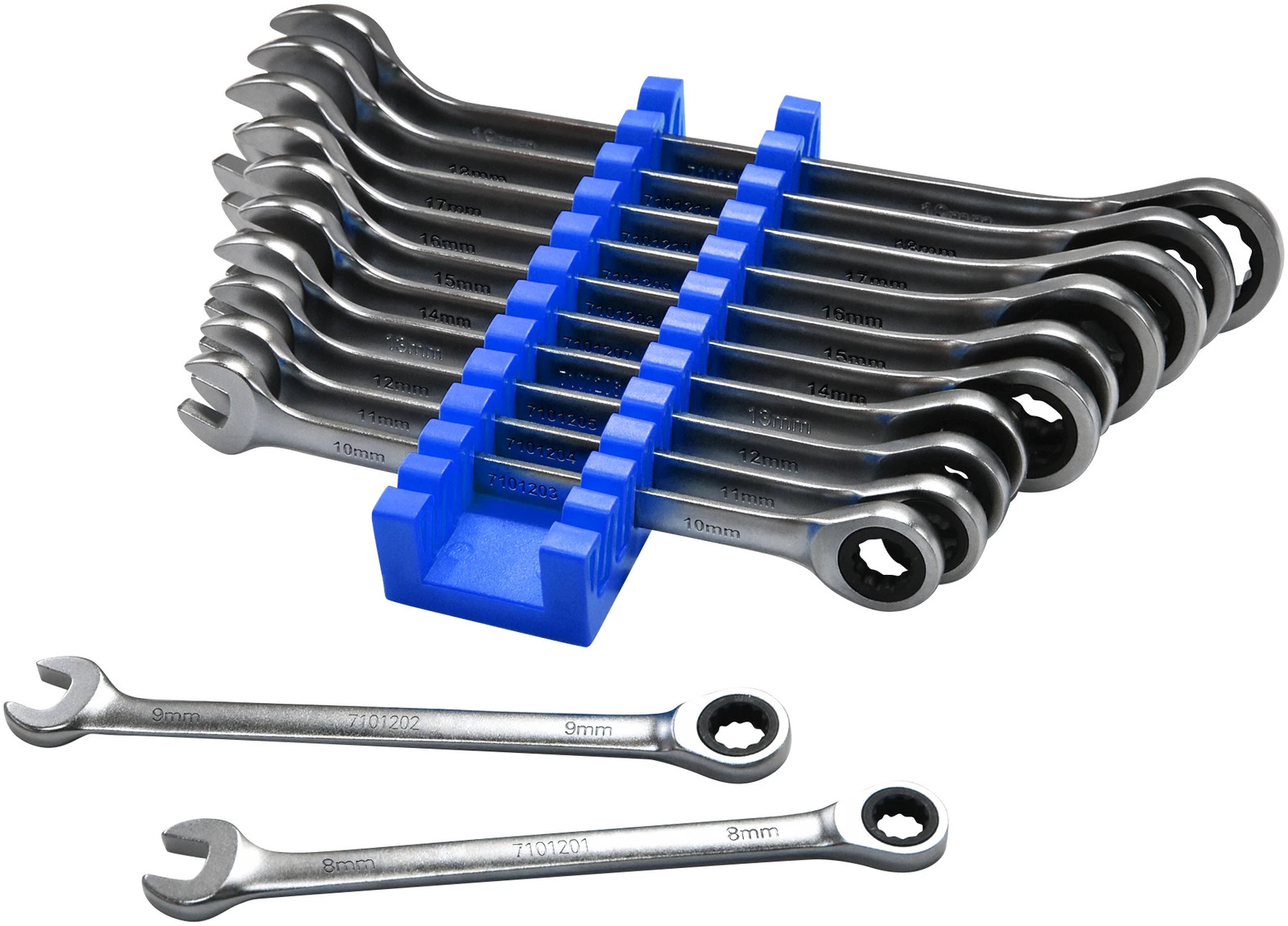 ASTRO Razor Wrenches 12-Piece Super-Thin Ratcheting Wrench Set 8-19mm (71012)