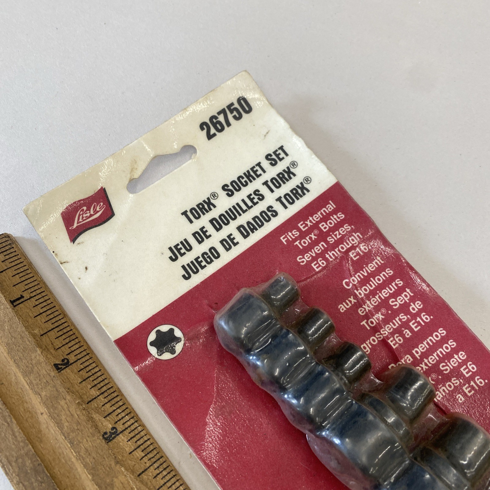 Lisle 26750 Inverted External Torx Socket Set E6 – E16, New Old Stock! M0913