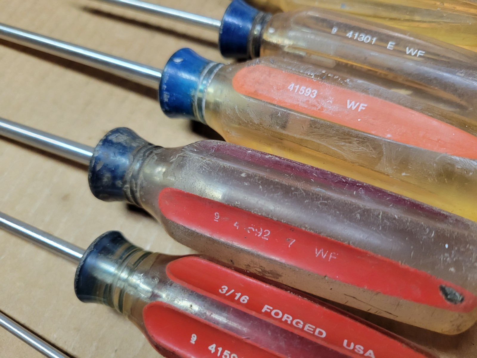 Craftsman Professional 7-Piece Clear Handle Screwdriver Set / Lot