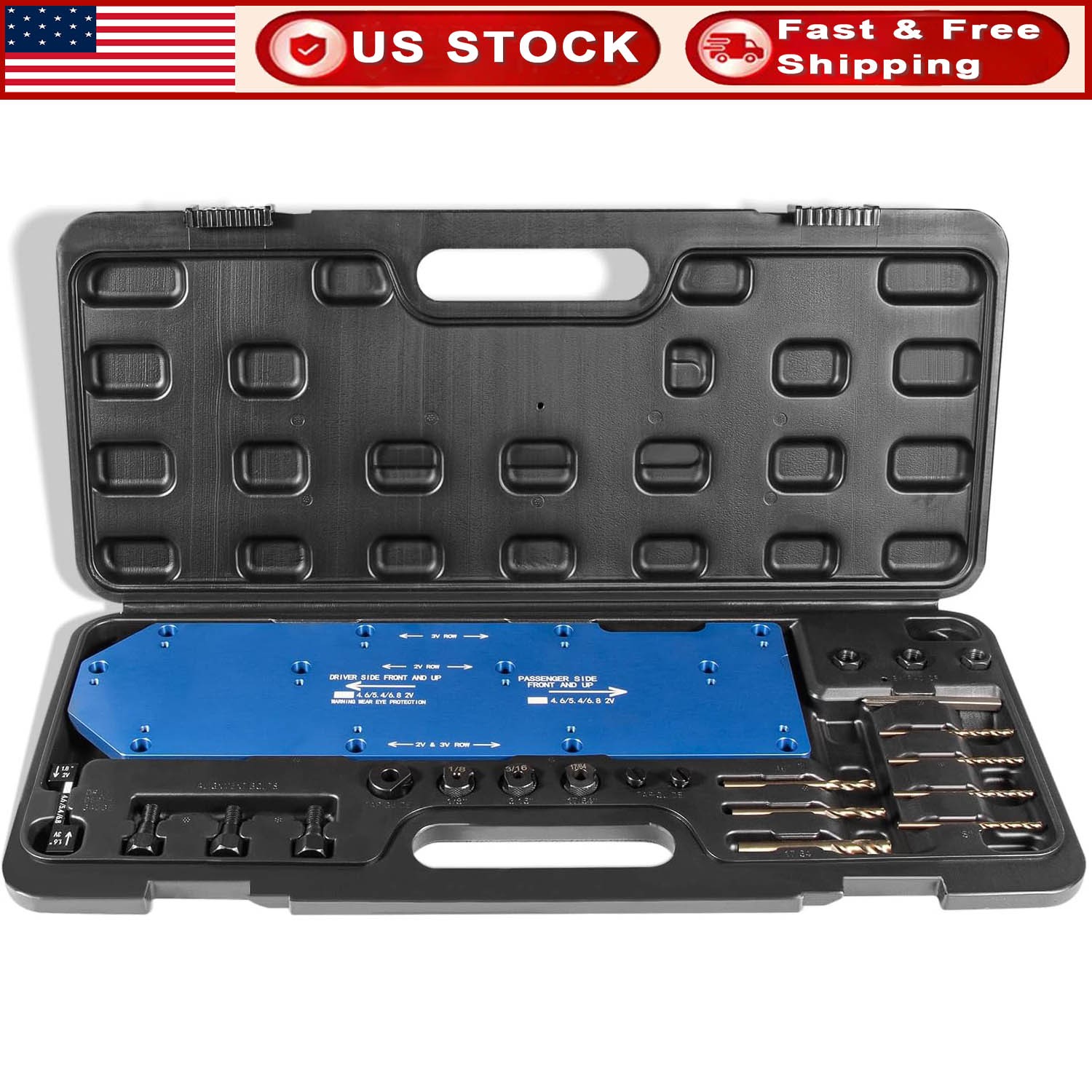 71600 Manifold Drill Template for FORD 4.6L, 5.4L & 6.8L V10 2 Valve and 3 Valve