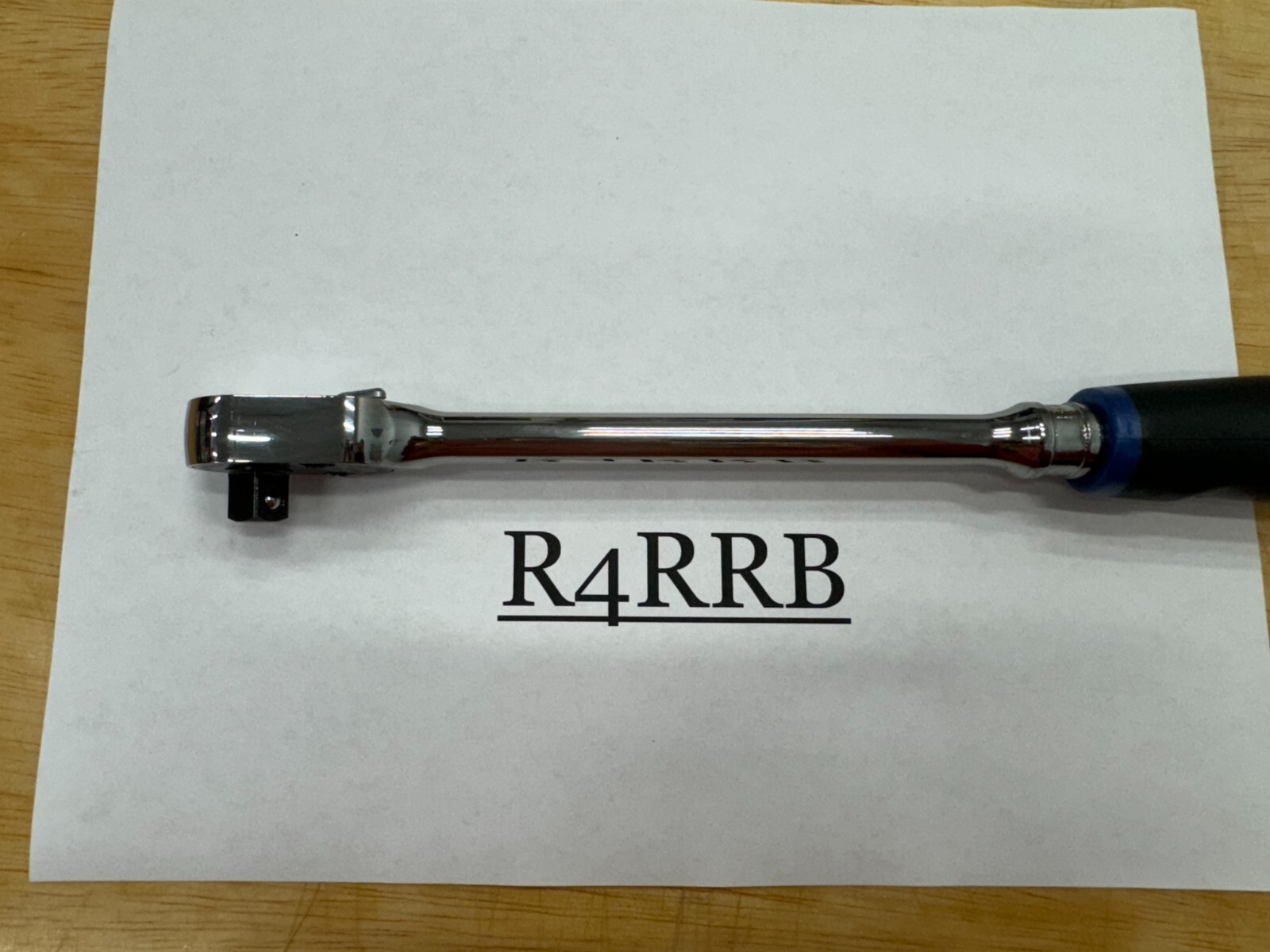 Snap-on Tools USA NEW 3/8″ Drive POWER BLUE Soft Grip LONG Fixed Ratchet FHL80MB