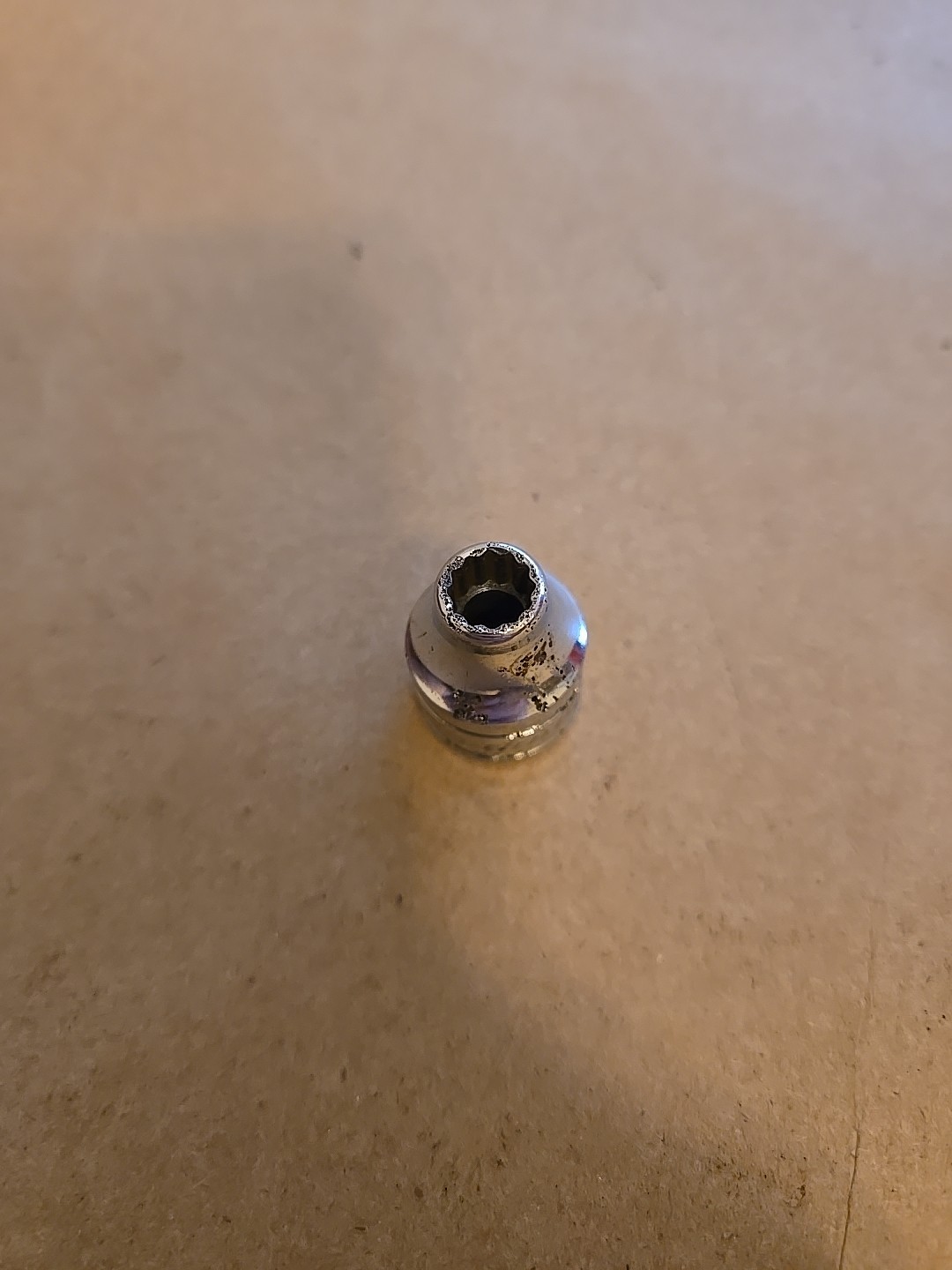 Snap On 3/8″ Drive 1/4″ 12PT SAE Shallow Chrome Socket USA F081