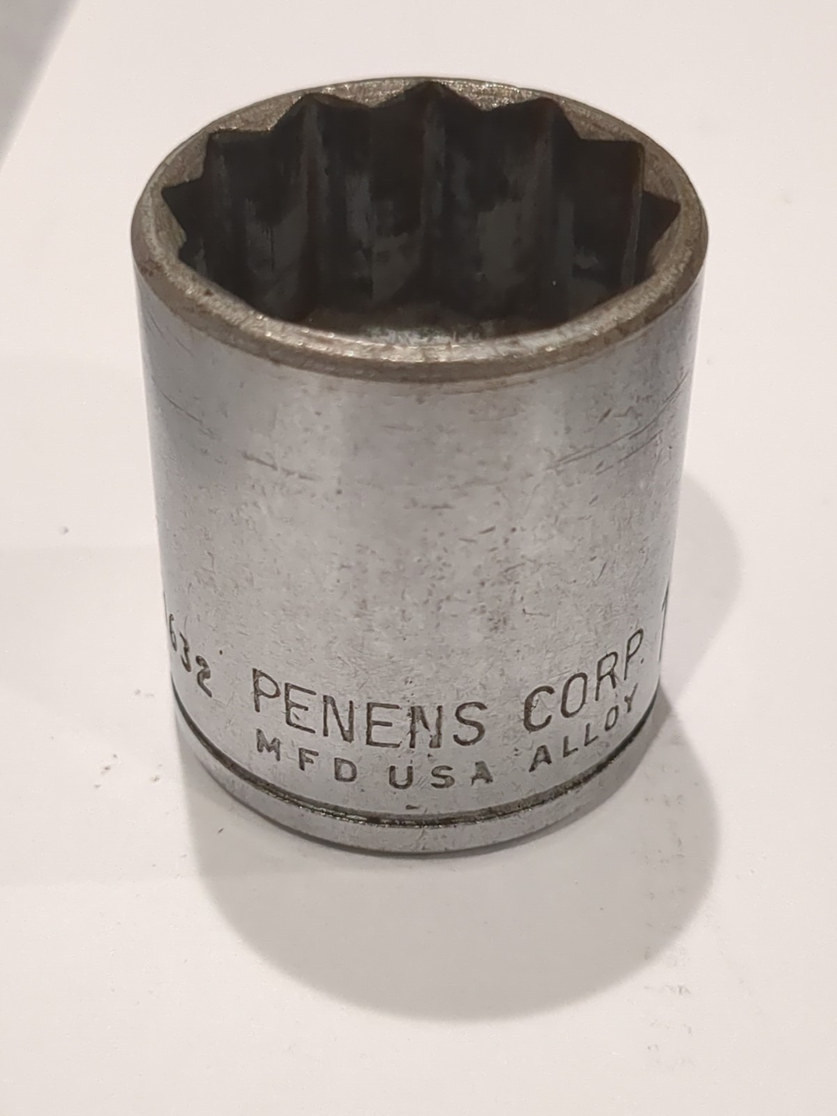 Penens Corp. 1/2″ Drive 1″ Socket SAE 12 Point # 1632 USA