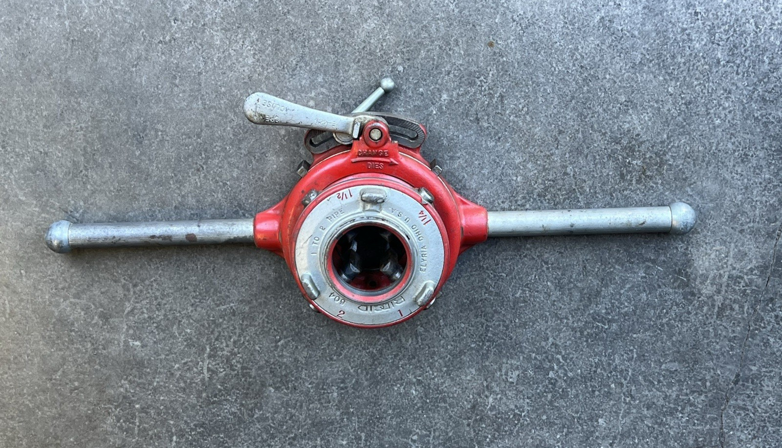RIDGID 504 Quick Opening 1″ – 2″ NPT Manual Pipe Threading Threader Die Tool USA