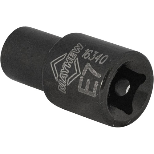 Mayhew 16025 Inverted Torx Socket Bit Set, 7-Piece, Black Oxide Finish