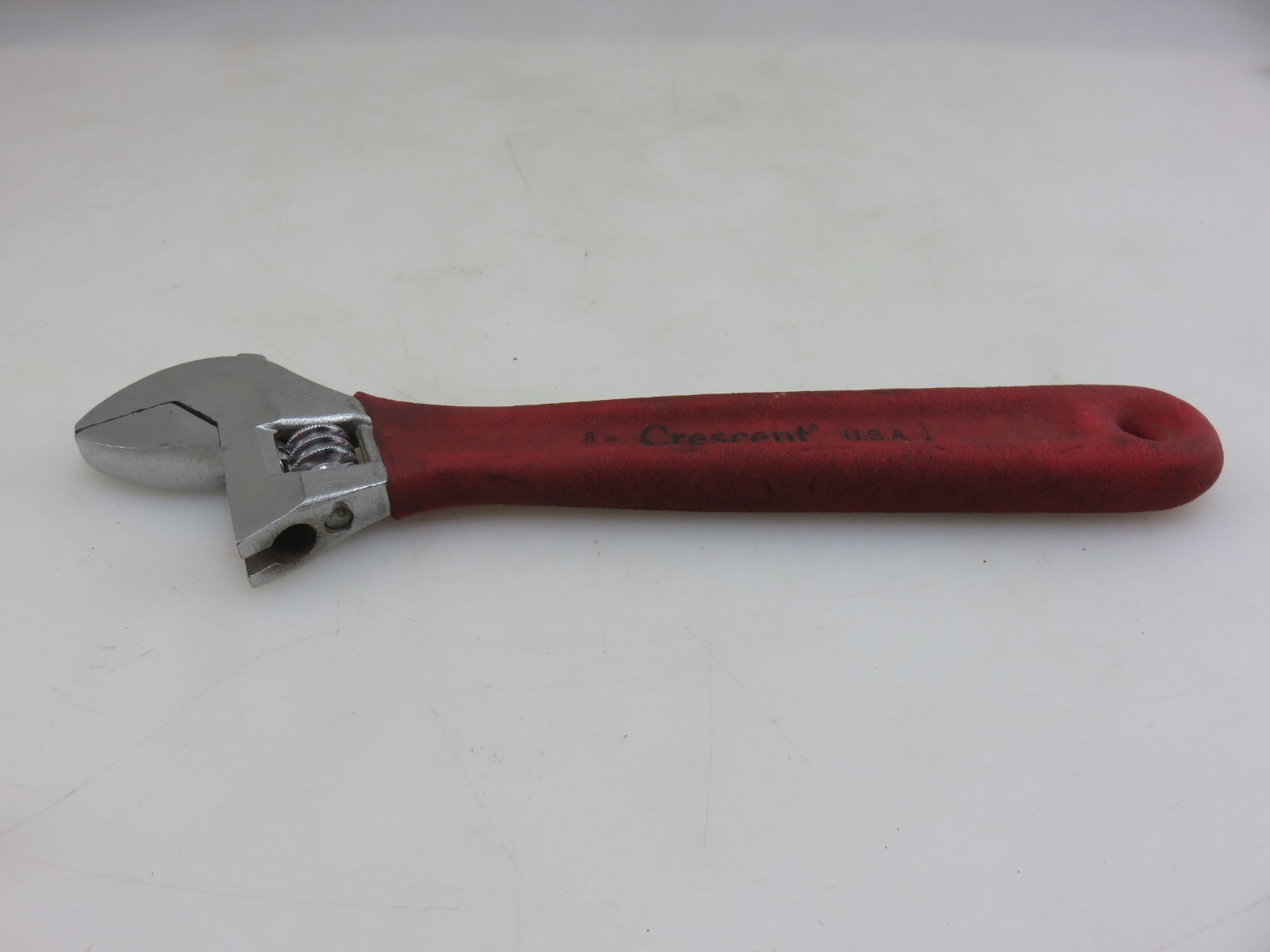 Crescent 8″ Adjustable Wrench Steel Chrome Red Cushion Grip Made In USA