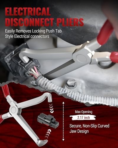 7-in-1 Automotive Hose & Electrical Disconnect Pliers Set, Fuel Line Removal Too