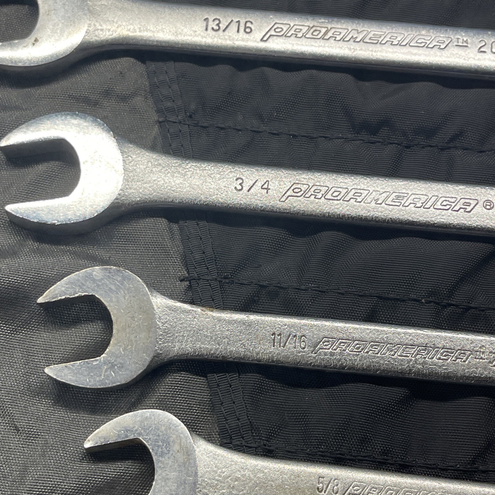 15 Piece Proamerica USA SAE 12 Point Combination Wrench Set 1/4 – 1-1/8 + Roll