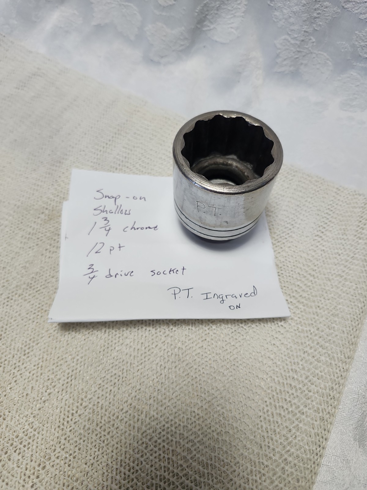 Snap-On ~ 1-3/4 Socket, LDH-562, 12 Point, 3/4” Drive. See Photos For Reference
