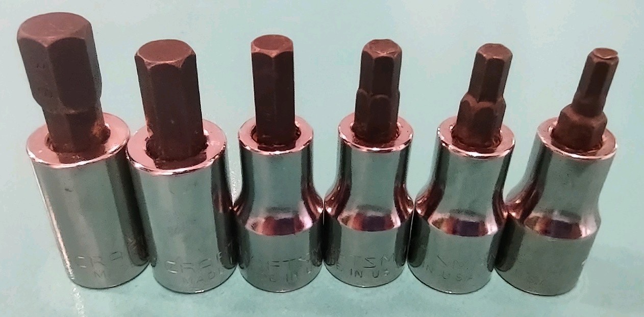 Craftsman 3/8 Drive SAE 34447 & METRIC 34448 -G- Series Hex Sockets – 12 PIECES!
