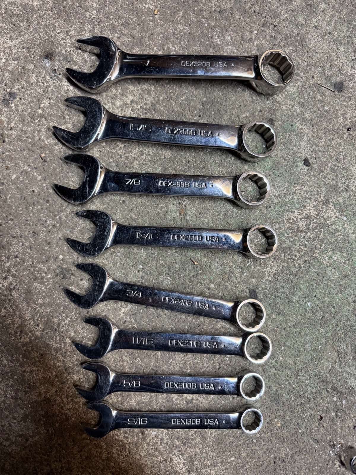 Snap On Set De 8pc OEX B 9/16-5/8-11/16-3/4-13/16-7/8-15/16-1”