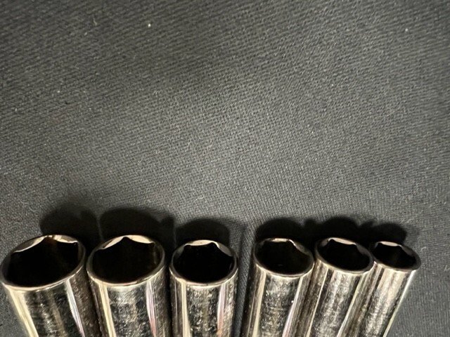 CRAFTSMAN 3/8″ DR 6PT-12PT made in USA SAE and Metric sockets, LOT of 46 PCS