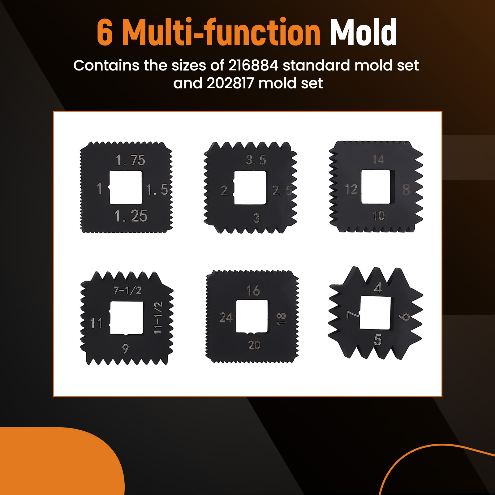 Outside Thread Chaser External Repair Tool 7402 +6 Dies for 1-1/4” to 5” O.D.