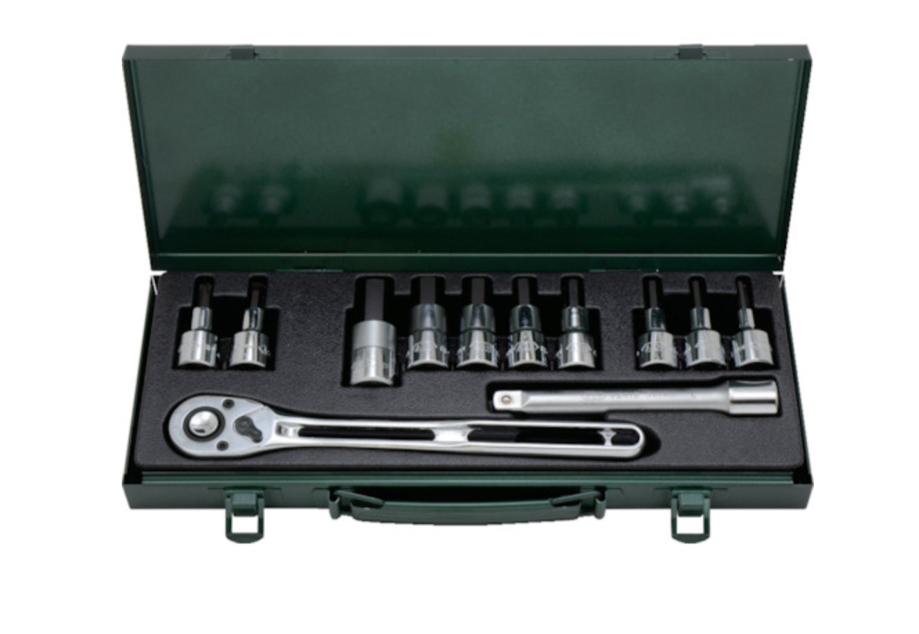 ASH VX4000 Hexagon Socket Wrench Set – 1/2″ Drive, 12 pcs | Made in Japan