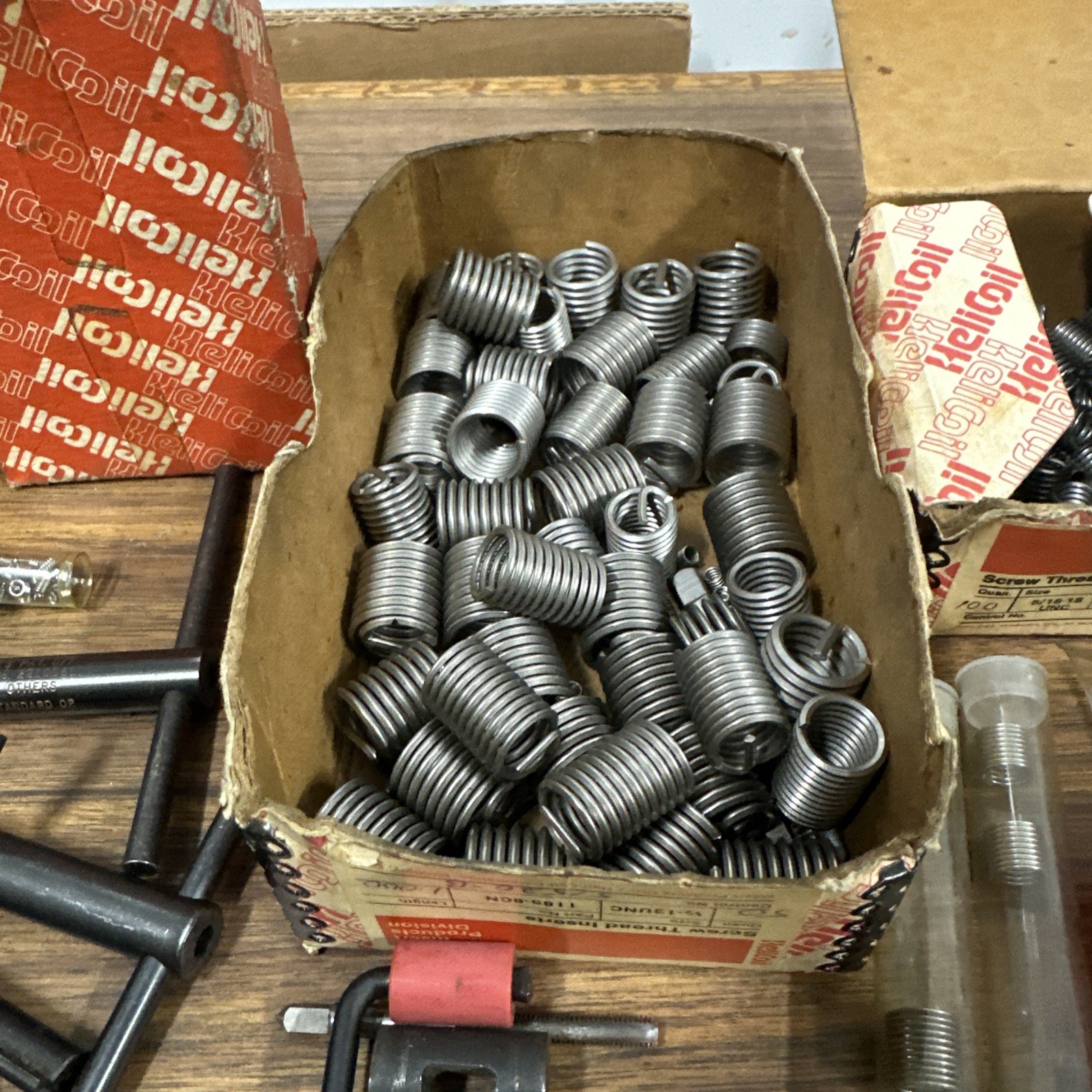 Vintage Heli-Coil Thread Repair Lot – STI Taps, Drivers & Assorted Inserts