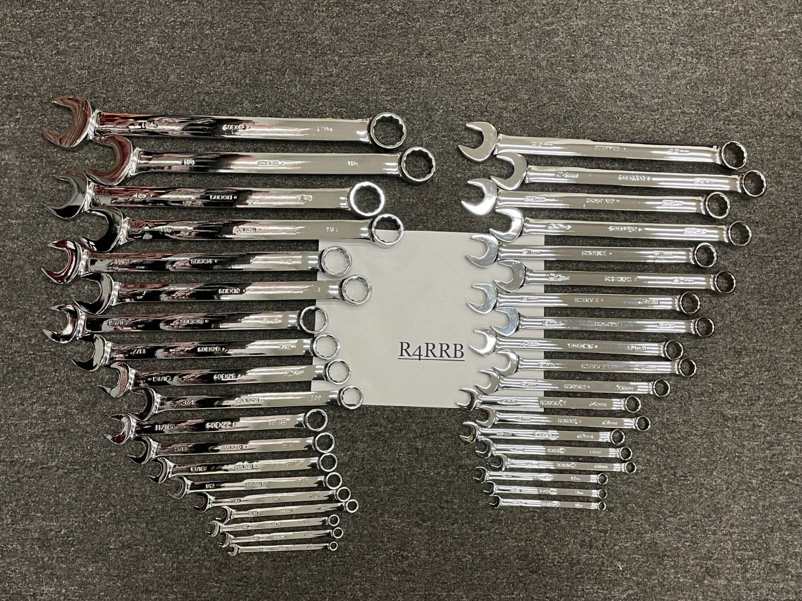 Snap-on Tools USA NEW 38pc SAE & METRIC MASTER Flank Drive Plus Combo Wrench Set