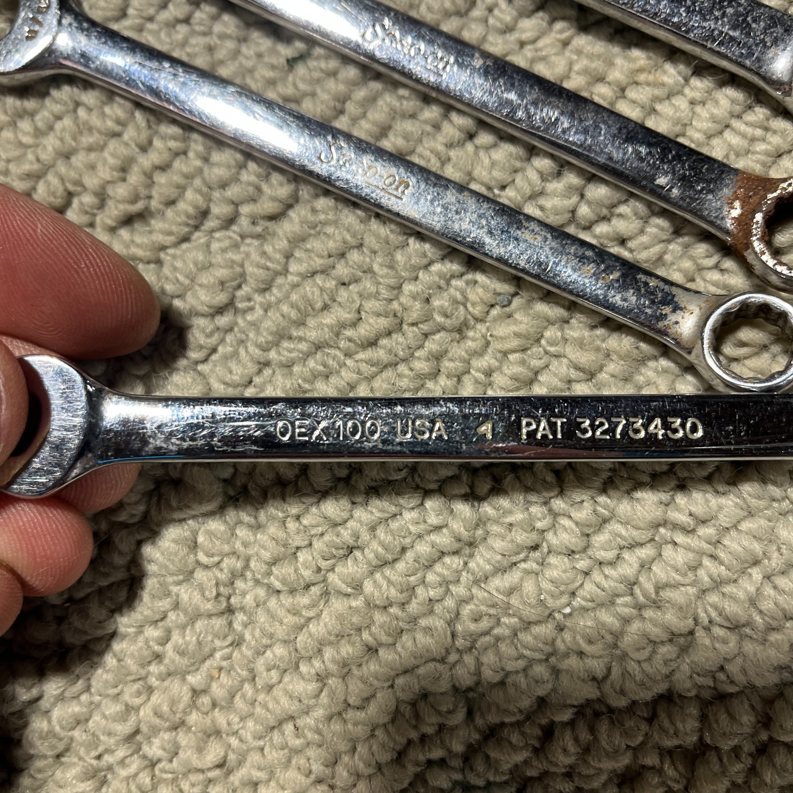 Snap-on 11 pc Mid Size SAE Combination Wrenches 5/16” – 15/16″ OEX710 OEX100-300