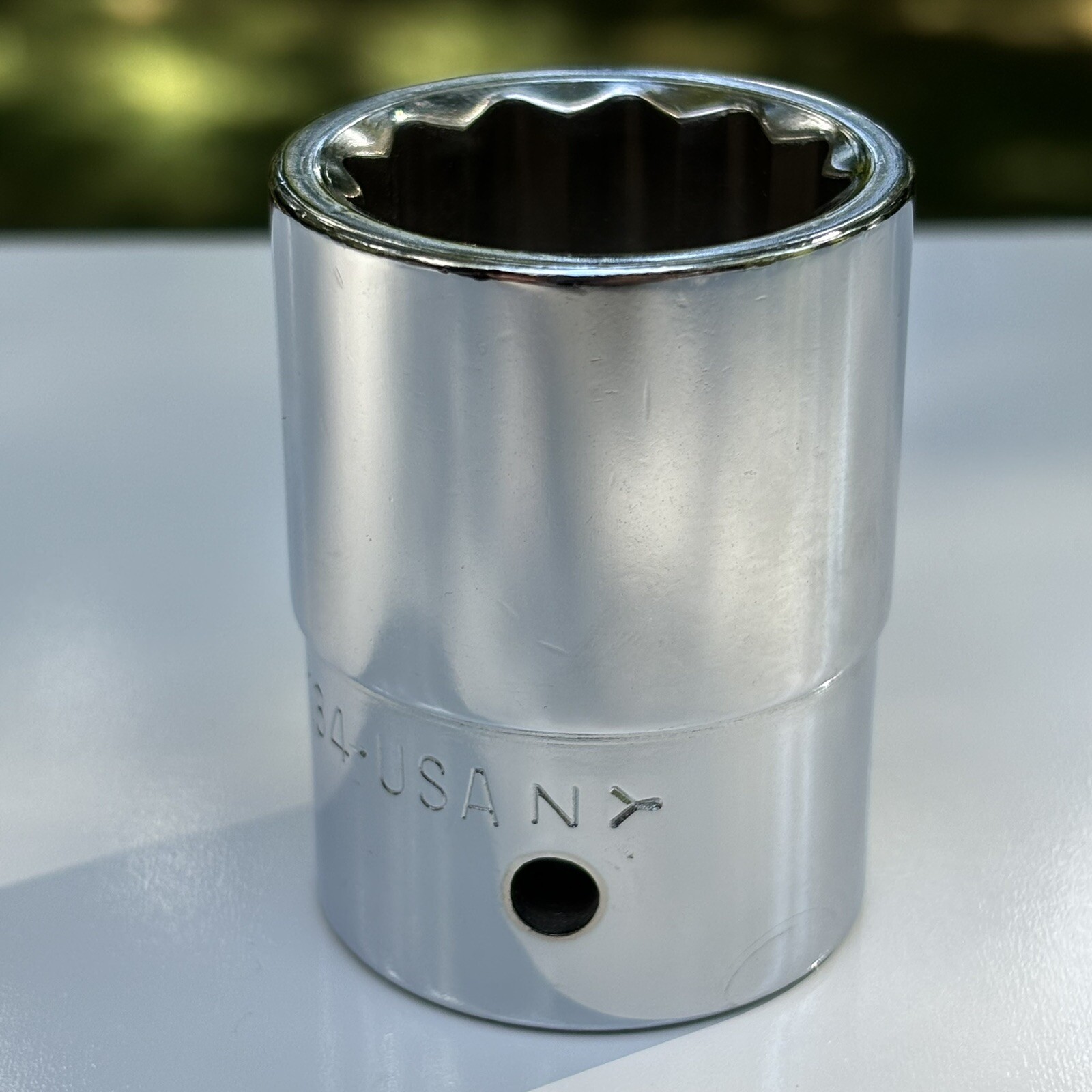 VTG NOS S-K 47134 3/4” Dr 12 Pt SAE 1 1/16” Standard Shallow Chrome Socket USA