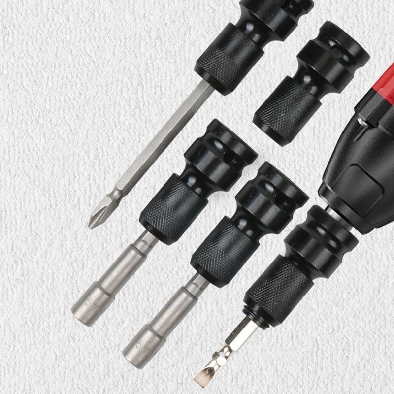 4Pcs 1/2″ Drive To 1/4″ Socket Adapter for IMPACT WRENCH Hex Drill Chuck Convert