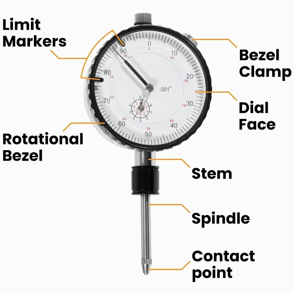 Dial Indicator 1” 0-100mm Diesel Cylinder Sleeve Height, Counterbore Gage #6434