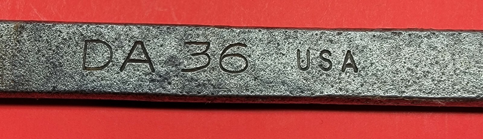 Vtg MAC Tools DA36 American SAE 1-1/8 Angle Head 4 Way Open End Wrench USA