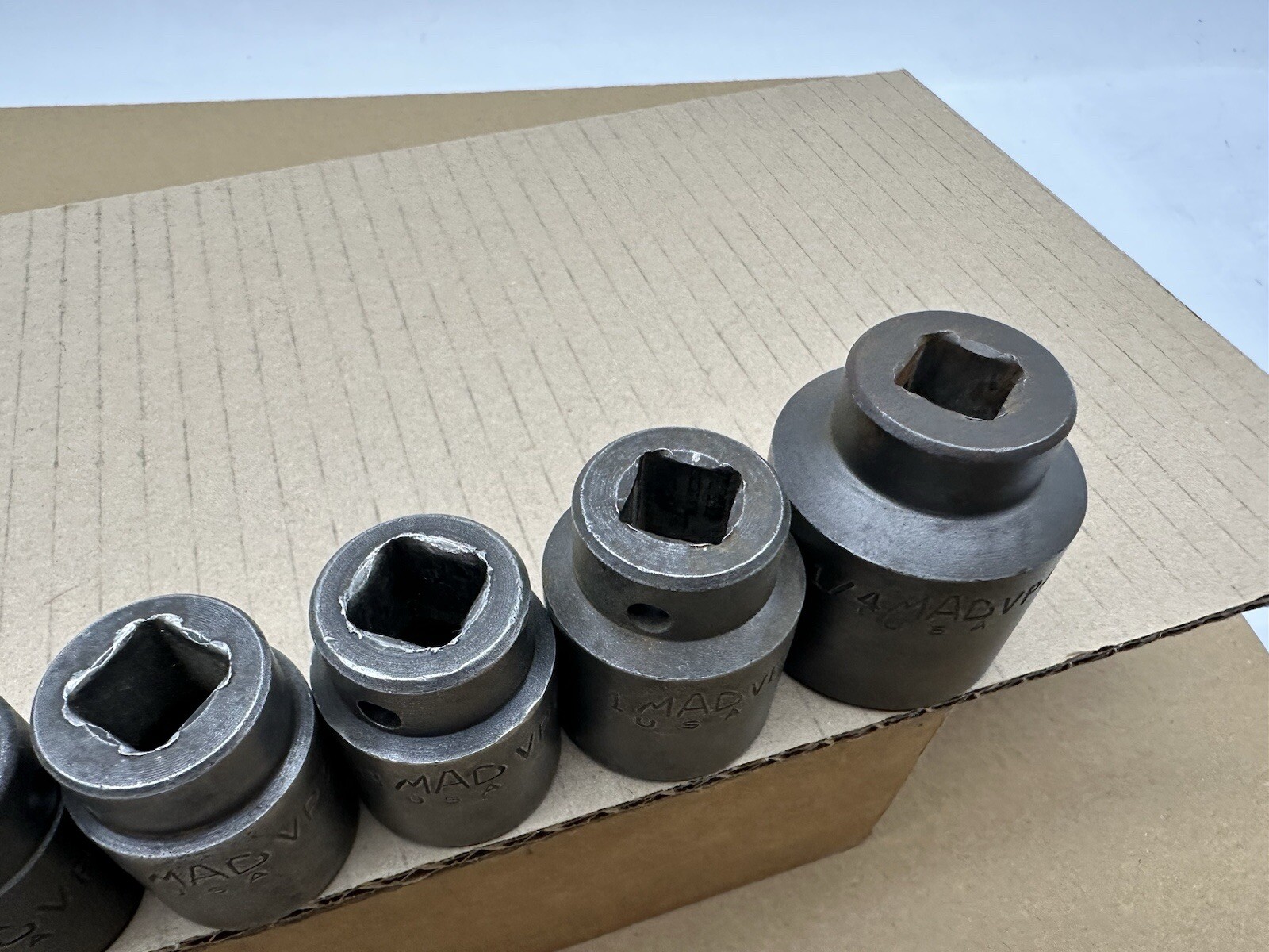 10 Pc MAC TOOLS VP 1/2″ DRIVE 6 PT SHALLOW IMPACT SOCKET Set 3/8″- 1-1/4″
