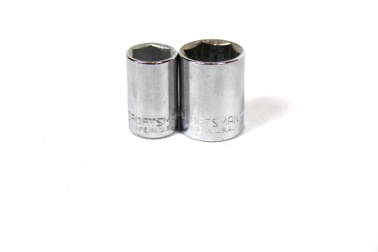 Craftsman 3/8″ & 1/2″, 1/4 Drive, 6 Point Socket, -G- 43497 & 43499 USA