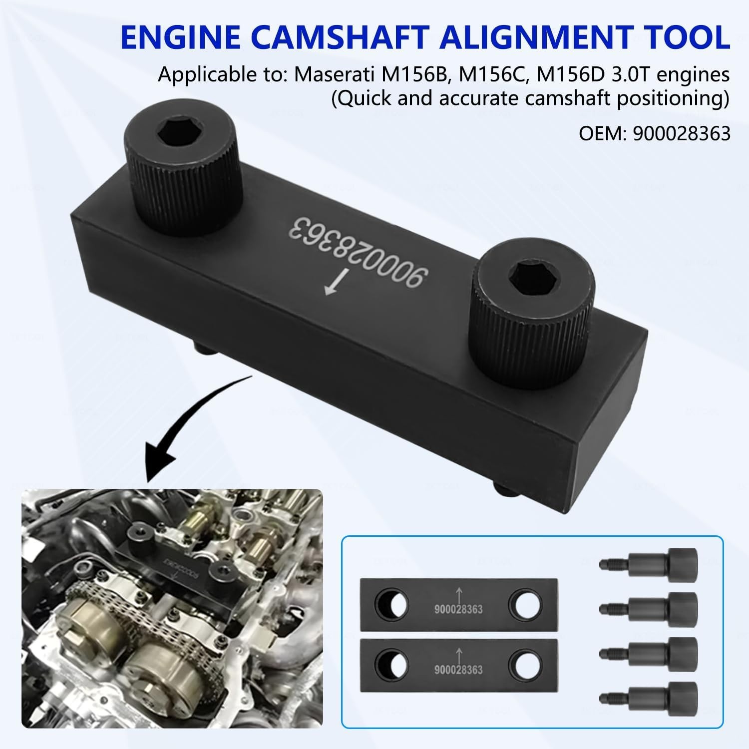 ZKTOOL Engine Timing Tool for Maserati 3.0T M156C Engine 900028263 900028363