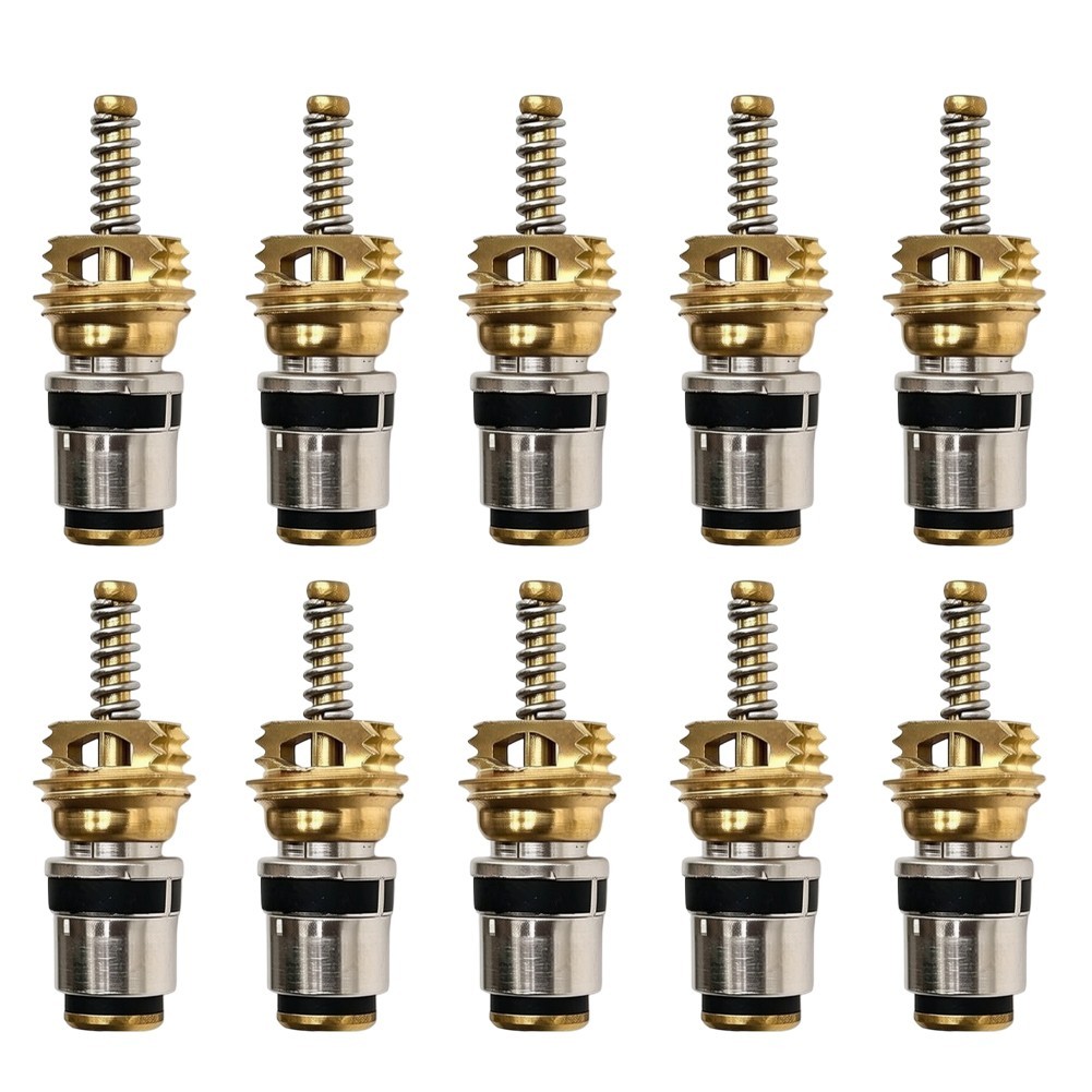 R134a Automotive AC Valve Cores Set of 10 for High and Low Pressure Systems