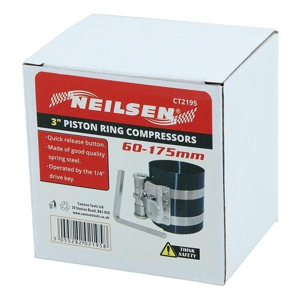 3″ Piston Ring Compressor Tool with Quick Release 60 – 175mm diameter ct2195