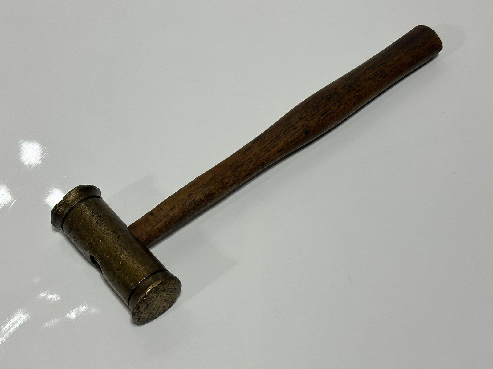 Snap-On Tools USA BH24 Brass Hammer – Double Sided – Wood Hickory Handle