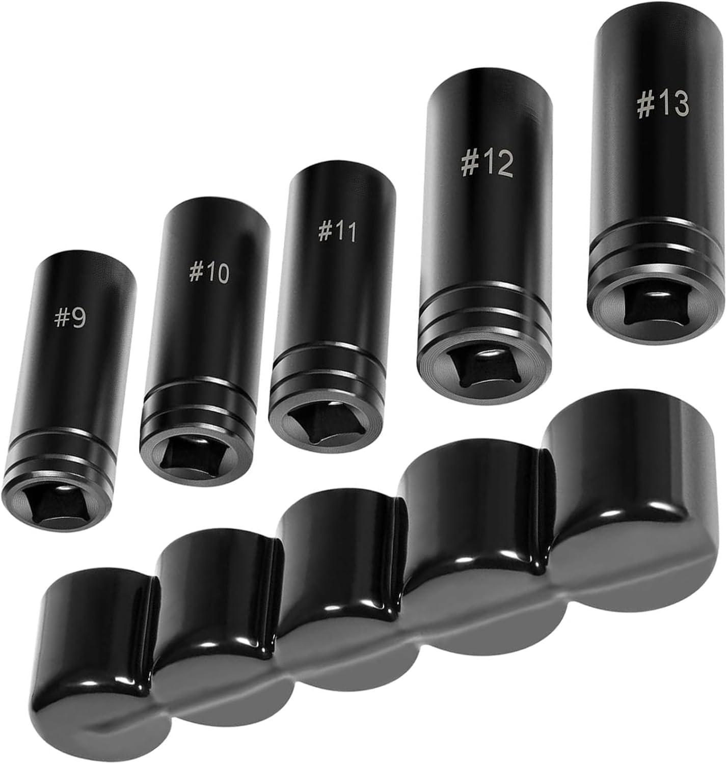 Large Tap Socket Set 71670 for 5/8″, 11/16″, 3/4″, 7/8″ & 1″ Taps 1/2″ Drive 5pc