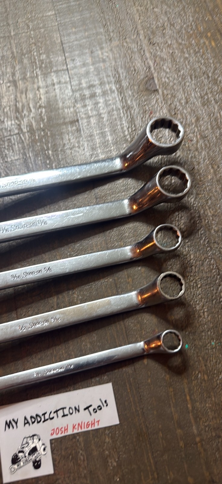 Snap on XO double box off set wrench set no owner markings